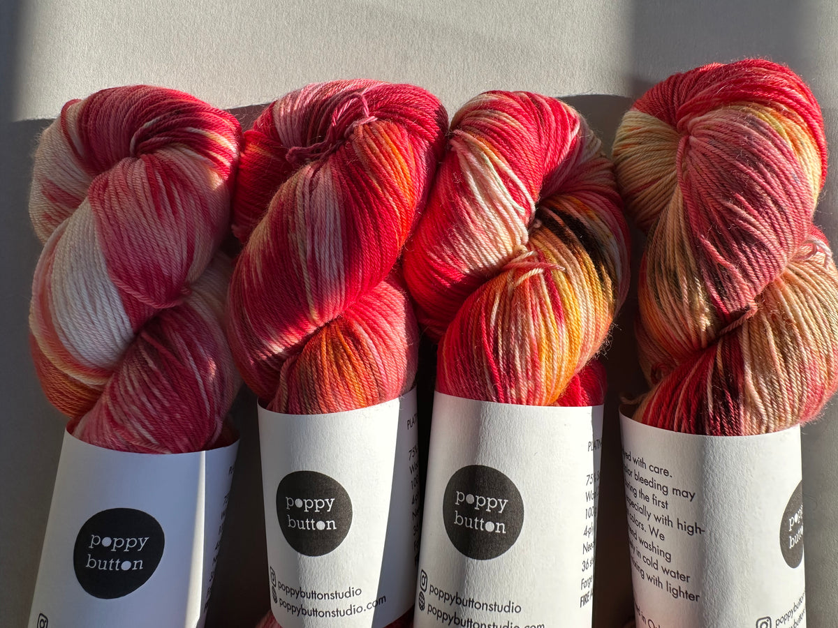 FIRE AGATE — Platina Sokk 4ply