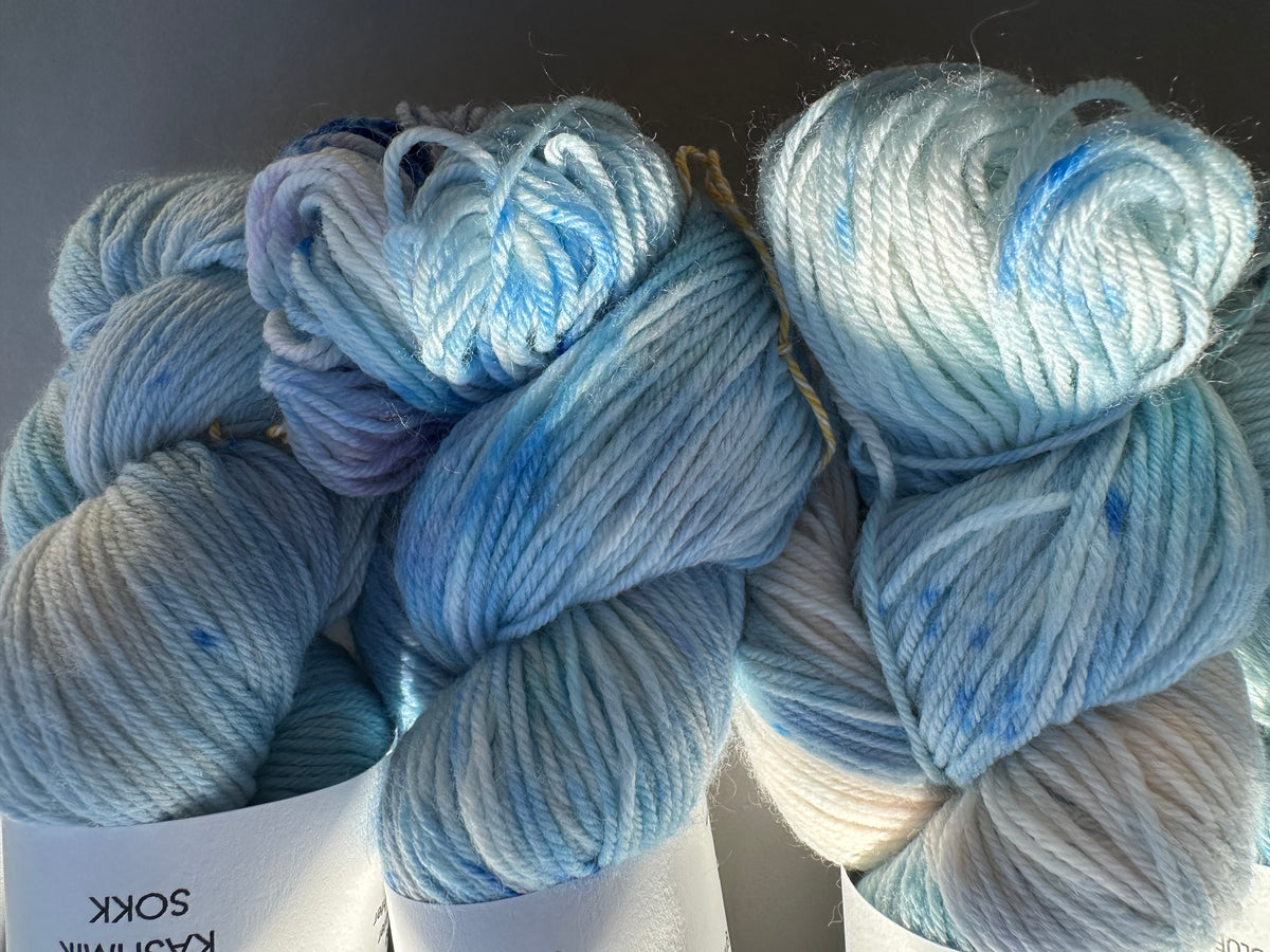 K2 Blue — Kashmir-Sokk 4ply