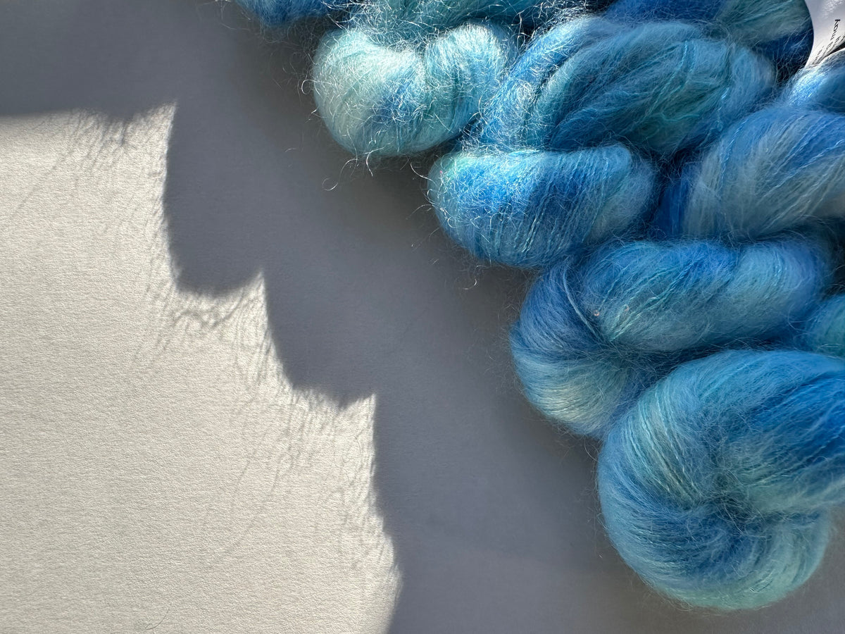 Paljett-Silkemohair – Apatite