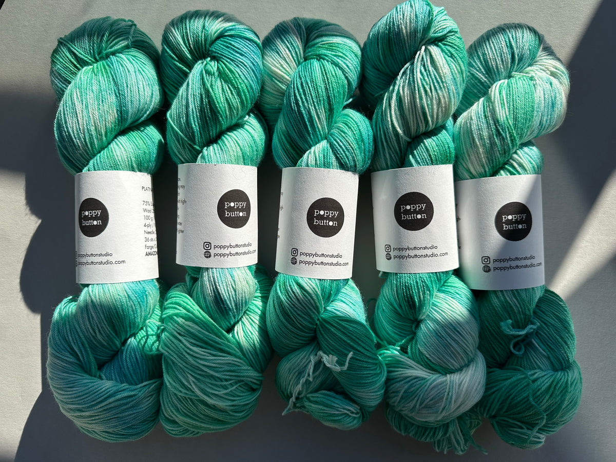 AMAZONITE — Platina Sokk 4ply