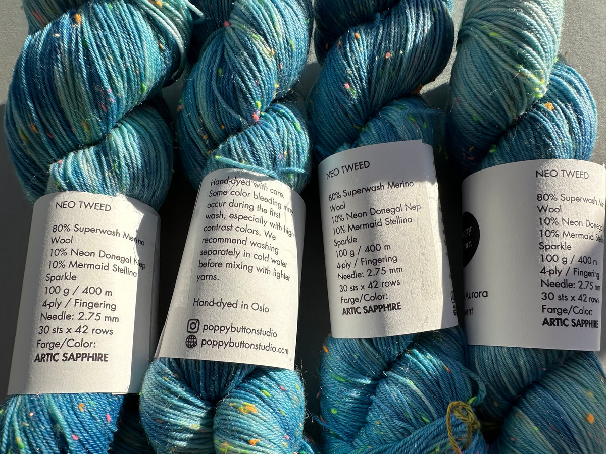 Neo Tweed 4ply – Arctic Sapphire