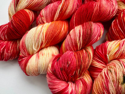 Ildkarneol Agat — Platina Sokk 4ply