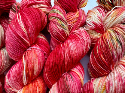 Ildkarneol Agat — Platina Sokk 4ply