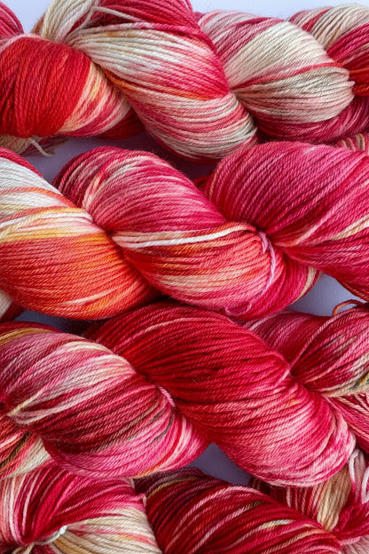 Ildkarneol Agat — Platina Sokk 4ply