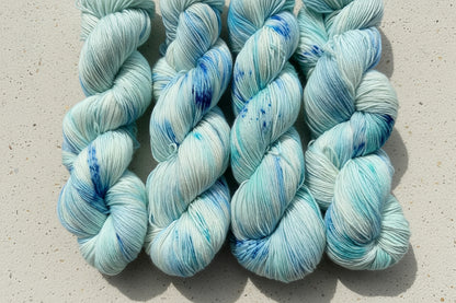 Blå Topaskvarts — Platina Sokk 4ply