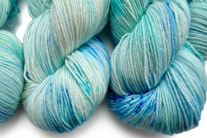 Blå Topaskvarts — Platina Sokk 4ply