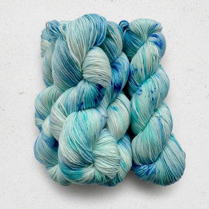 Blå Topaskvarts — Platina Sokk 4ply