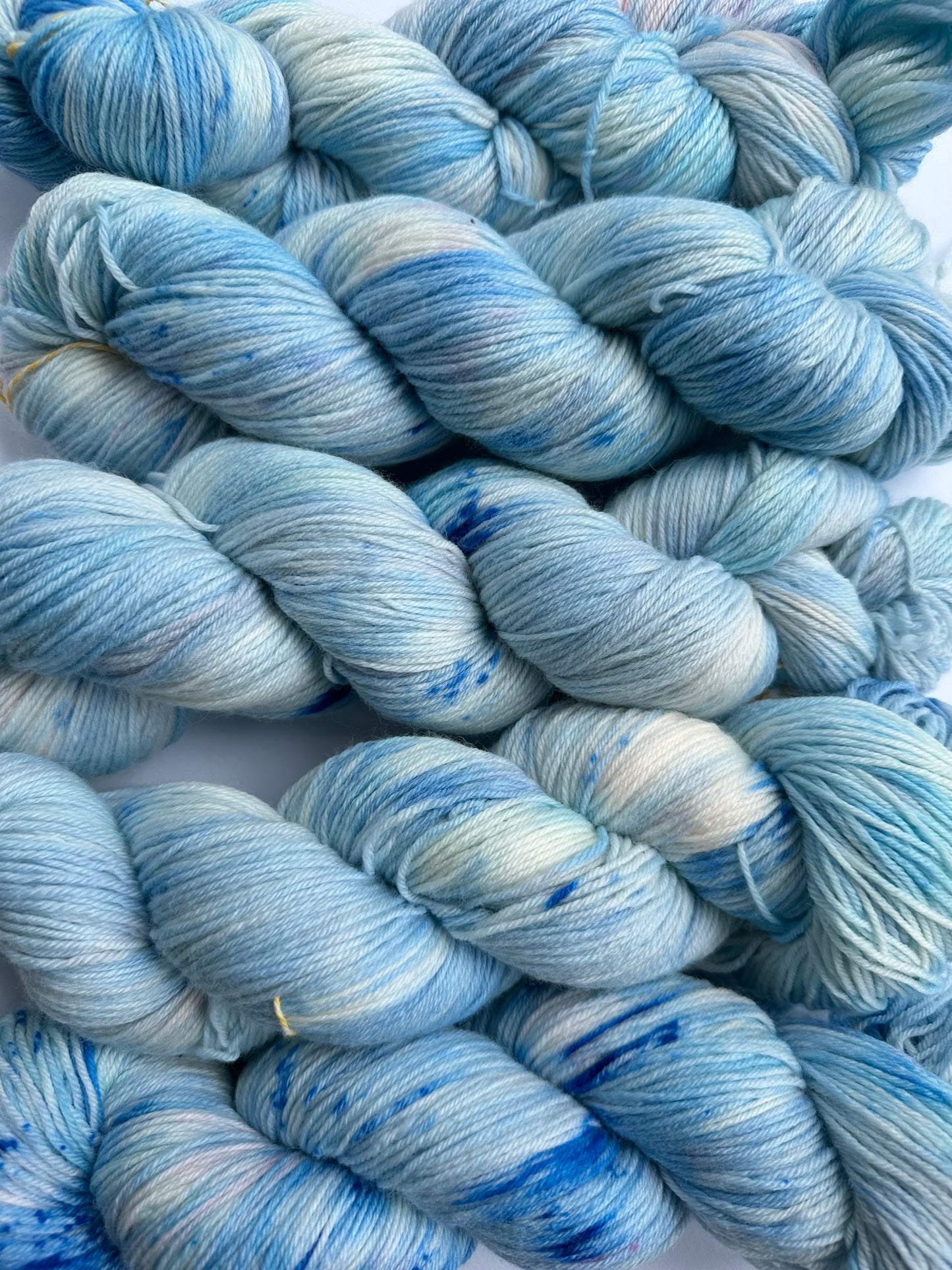 Islagt Akvamarin Krystall — Kashmir-Sokk 4ply