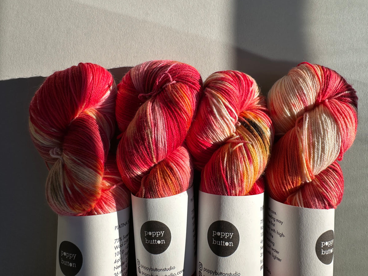 FIRE AGATE — Platina Sokk 4ply