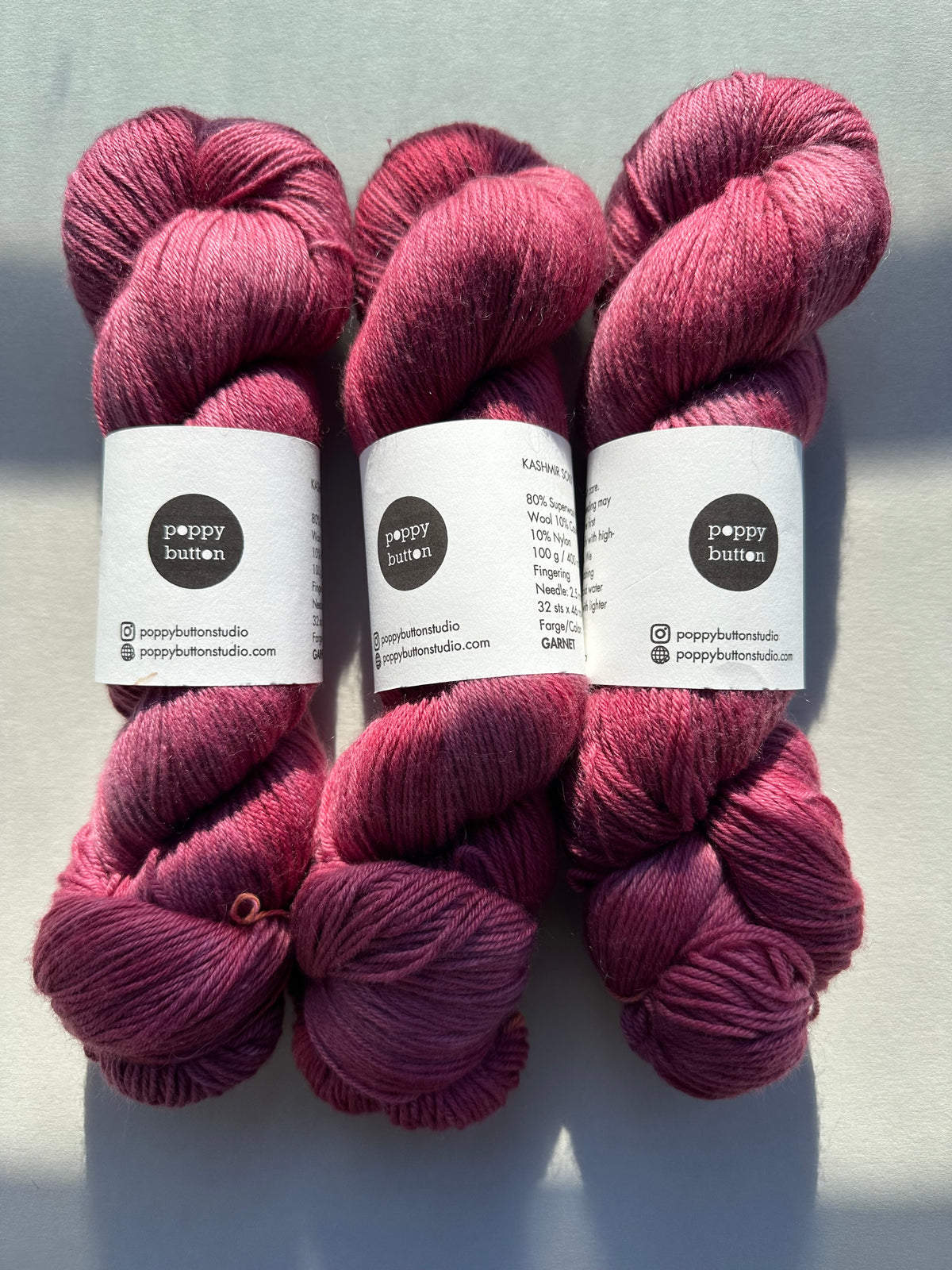 Kashmir Sokk – Garnet
