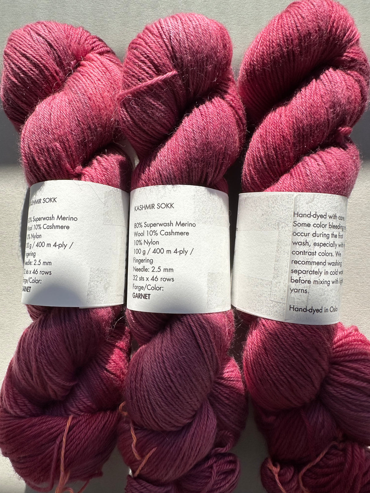 Kashmir Sokk – Garnet