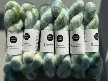 Paljett-Silkemohair – Icy Quartz