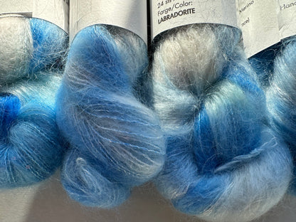 Paljett-Silkemohair – Labradorite