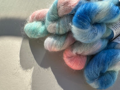 Paljett-Silkemohair – Labradorite