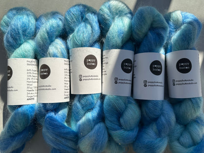 Paljett-Silkemohair – Apatite