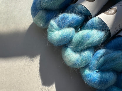 Paljett-Silkemohair – Apatite
