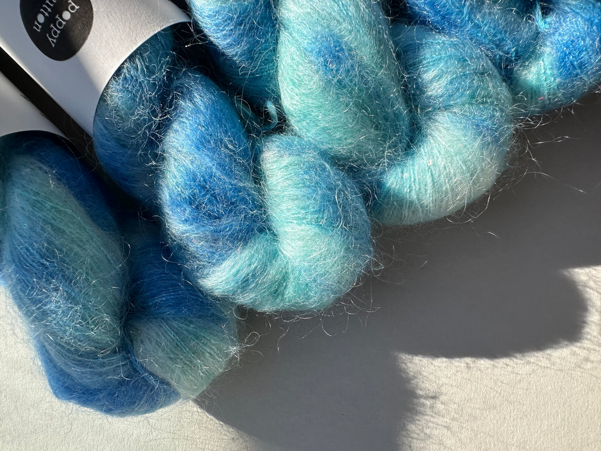 Paljett-Silkemohair – Apatite