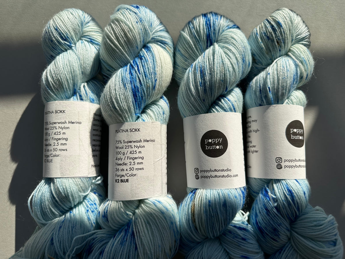 K2 BLUE — Platina Sokk 4ply