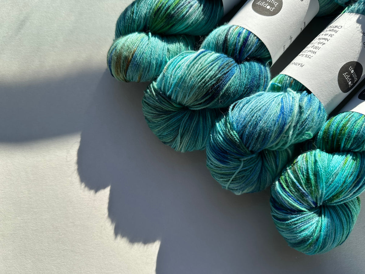 CHRYSOCOLLA — Platina Sokk 4ply