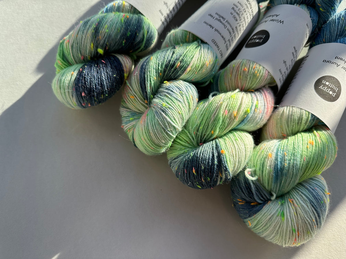 Neo Tweed 4ply – Neon Fluorite